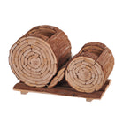 Portavasi con Vasi x 2 Legno 37 cm Larghezza Legno 37 cm Scv