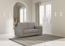 Divano 2 Posti 148x85x85 cm Marrak in Tessuto Grigio