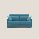 Divano Letto 3 Posti 196x102x97 cm in Tessuto Azzurro