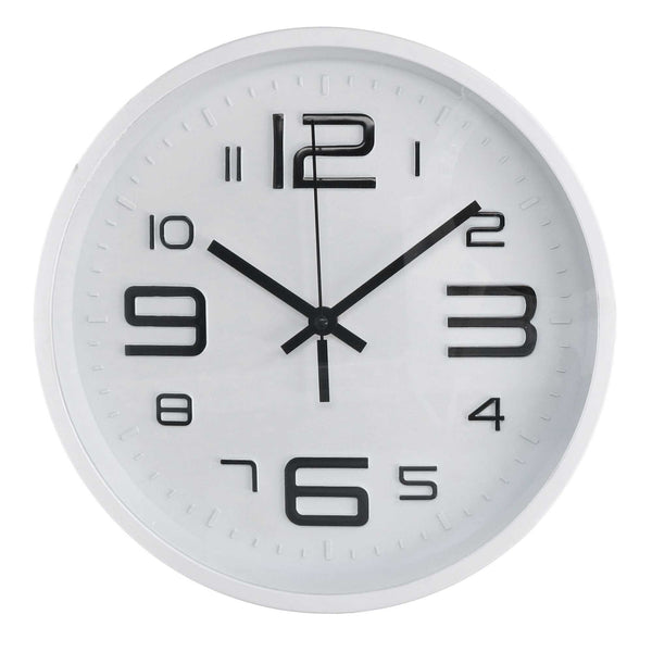 Orologio da Parete Ø30 cm in Plastica Bianco sconto