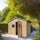 Casetta Box da Giardino 2,8x2 m con Pavimento in Legno Picea Massello 16mm Eden