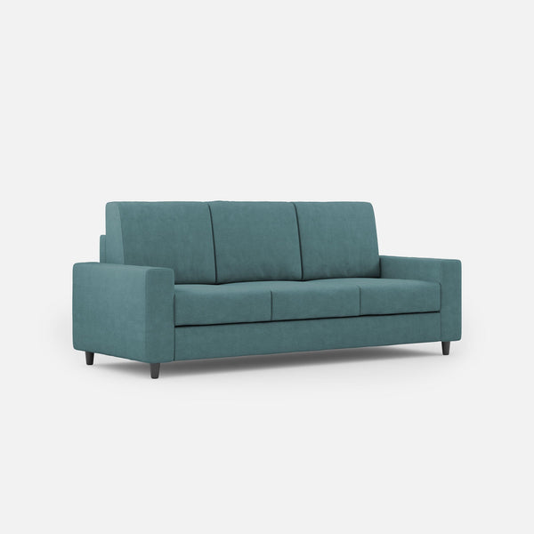 online Divano 3 Posti 208x85x85 cm Sakar in Tessuto Petrolio