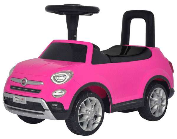 sconto Véhicule porteur pour enfants avec permis Fiat 500X rose