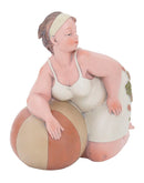Donnina Positano in Ginocchio 14,4x10x15,5 cm in Resina
