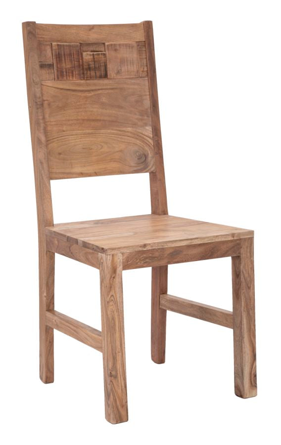 Lot de 2 Chaises 45x45x100 cm en Bois d'Acacia Mumbai Marron online