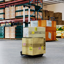 Carrello Portapacchi Pieghevole 40kg Maniglia Telescopica in Alluminio e Plastica Nero      