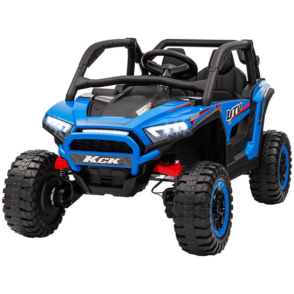 online Macchina Elettrica per Bambini 24V Velocità 5-7km/h Guida Manuale e Telecomando Blu