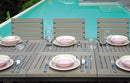 Tavolo Rettangolare Allungabile da Giardino 210x90 cm Voghini Riomaggiore Grigio