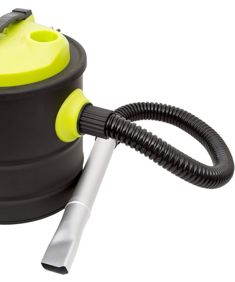 Bidone Aspiracenere Aspirapolvere 1200W Qlima ASZ1020 Nero e Verde