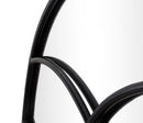 Specchio da Muro Dark 90x2,5x110 Misura Specchio 87x108 cm in Ferro Nero