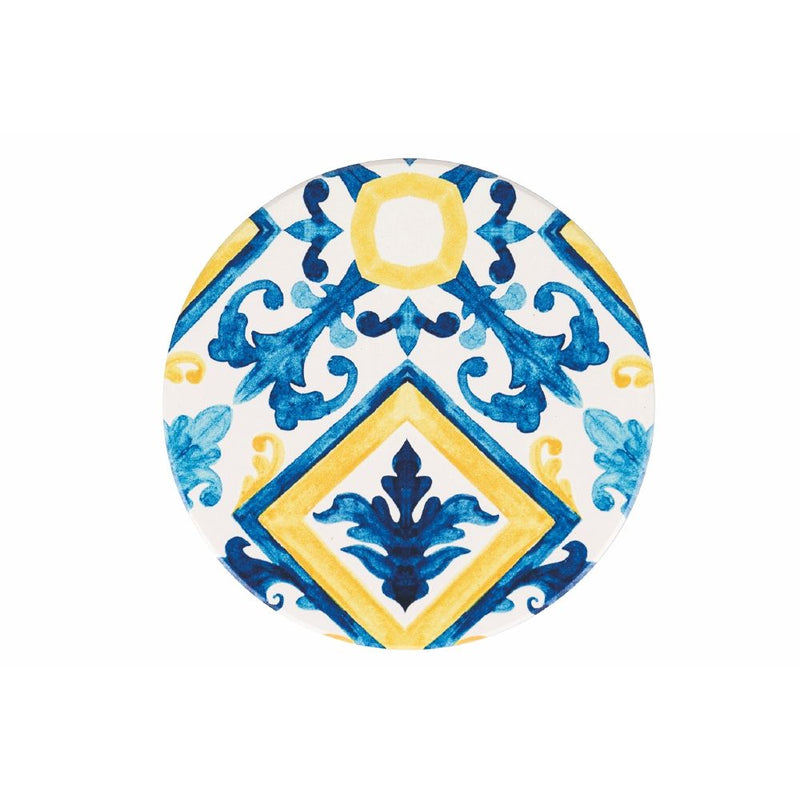 Set 6 Sottobicchieri Ø10x0,5 cm  in Ceramica VdE Tivoli 1996 Naxos