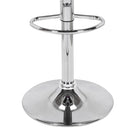 Set 2 Sgabelli Cucina Seduta Pelle Imbottita Sgabello Girevole Casa Bar Nero