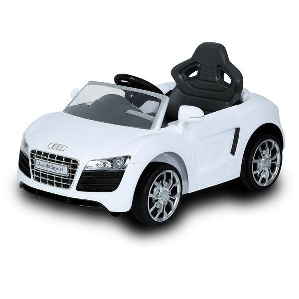 sconto Véhicule électrique porteur pour enfants 6V sous licence Audi R8 Spyder Blanc