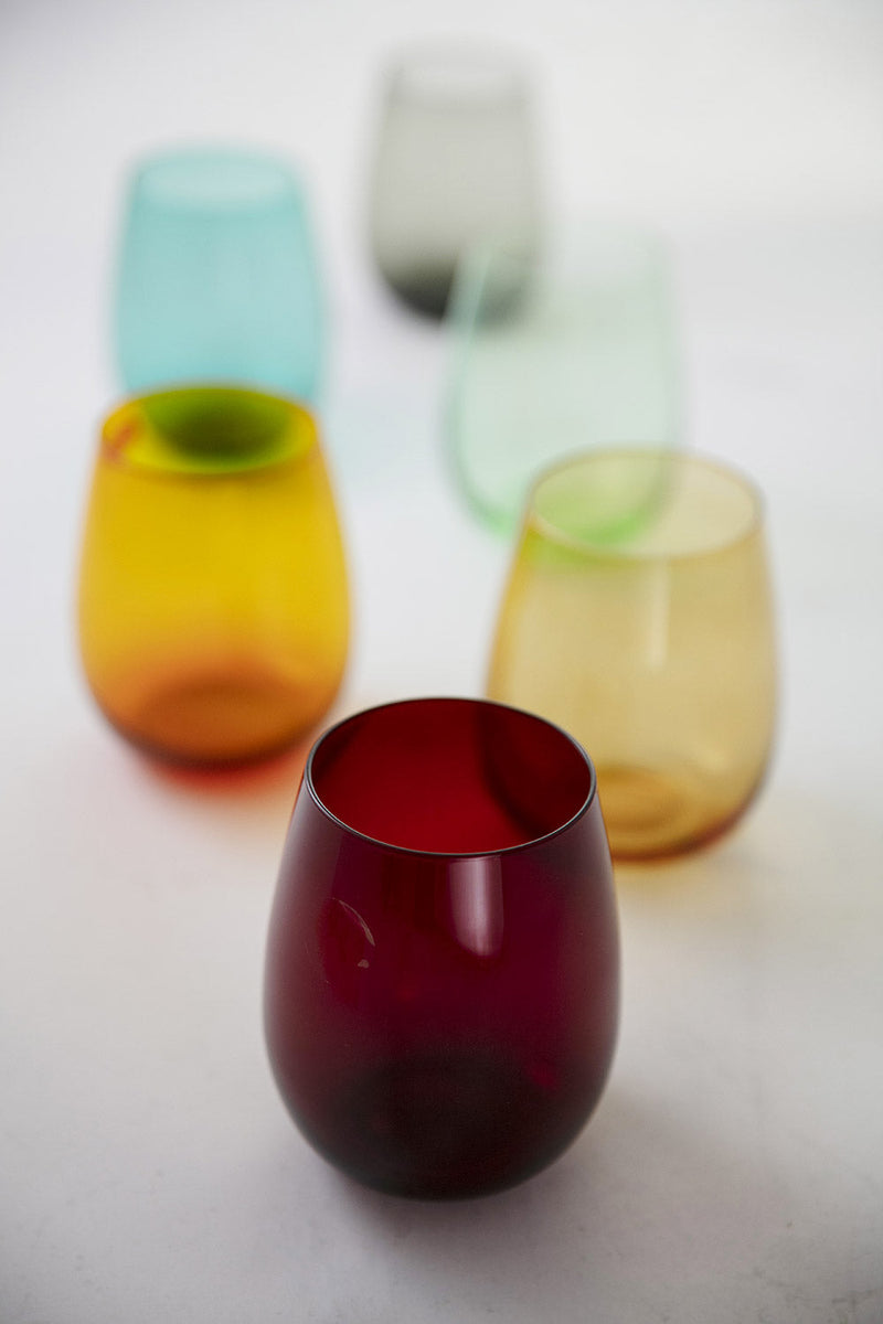 Set 6 Bicchieri Acqua in Vetro 428 ml Villa d'Este Home Tivoli Happy Hour New