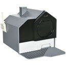Lettiera per Gatti 47x45x42 cm in PP e ABS Grigio