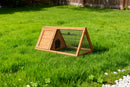 Conigliera da Esterno 116x50x41 cm Rabbit 5 Casetta con Area Esterna in Legno di Abete Impregrato 