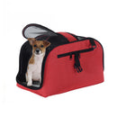 Trasportino Borsa Pieghevole per Cani Gatti Animali Domestici 43x22x27 cm Rosso 