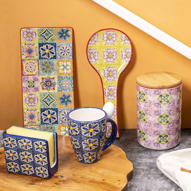 Barattolo con Cucchiaino 433 ml in Ceramica VdE Tivoli 1996 Infinito  