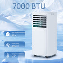 Condizionatore portatile da 5000 BTU 4-in-1 Raffreddamento Deumidificazione Ventilazione e Modalità Sleep in ABS Bianco      