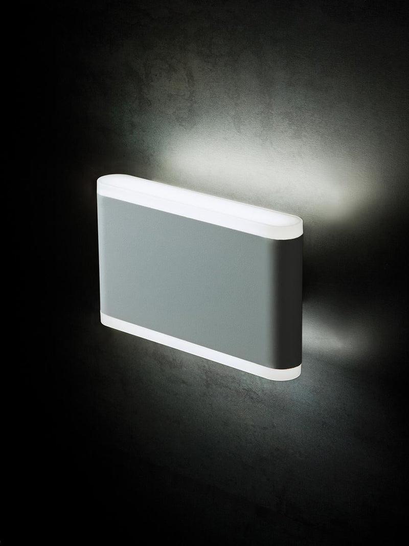 Applique da Esterno a LED 7W+7W 3000K Sovil Grigio