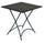 Table basse carrée pliable 70x70 cm en fer noir Vorghini Stresa