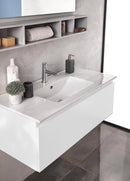 Mobile da Bagno sospeso Ibiza 14 Bianco Opaco Laccato TFT