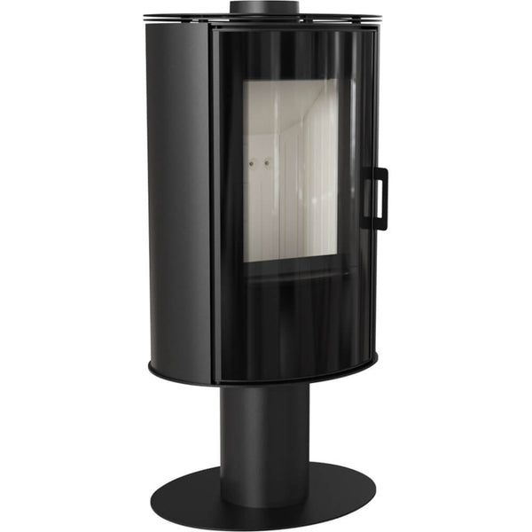 prezzo Poêle à Bois 5.5/10.5KW en Acier Flig Bradbury Plus Noir