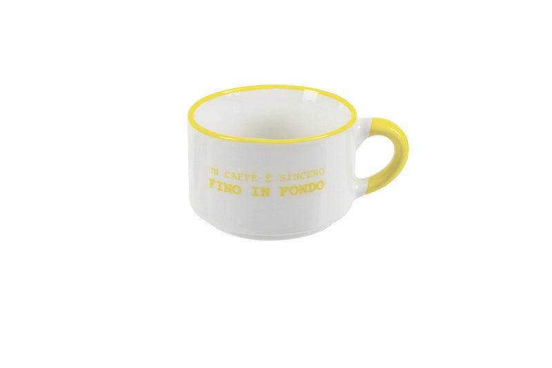 Set 6 Tazzine Caffè 90 ml in Porcellana Villa d'Este Home Tivoli Caffeomanzia Every Day Mood