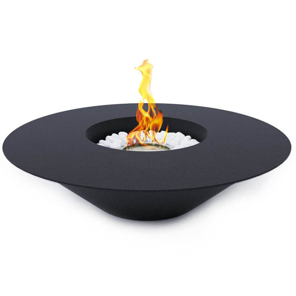 prezzo Cheminée Bioéthanol au Sol Ø60 cm en Acier Noir