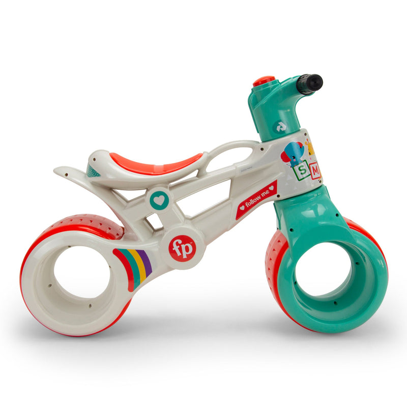 Moto Cavalcabile Primi Passi 67x67x49 cm Fisher-Price Bianco e Verde