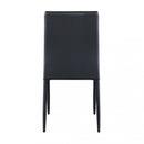 Sedia Cammie 41x50x91 h cm in Similpelle Nero