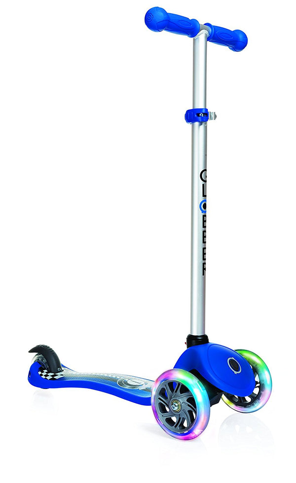 Trottinette avec 3 Roues LED 3 Hauteurs Max 50Kg Globber FIRST Fantasy Lights Up Racing Bleu prezzo