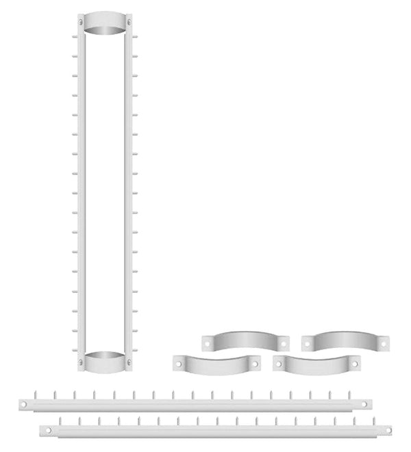 Système Antivol avec Pointes en Acier pour Downpipes Tuyaux Externes Ø30-38 mm Argent online