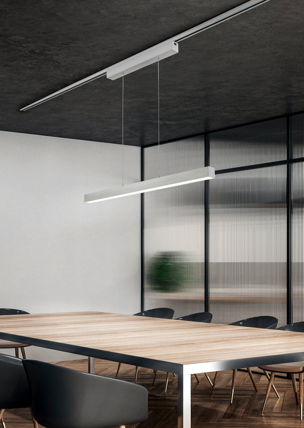 Suspension d'intérieur LED en métal nickel mat acquista