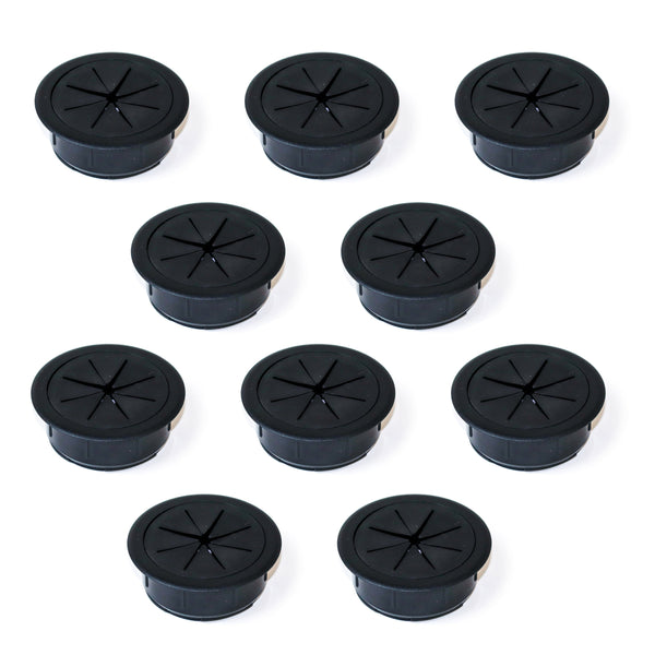 Range-câbles de table Roundot Packing 10 Pièces Plastique Noir Technoplastique Emuca sconto