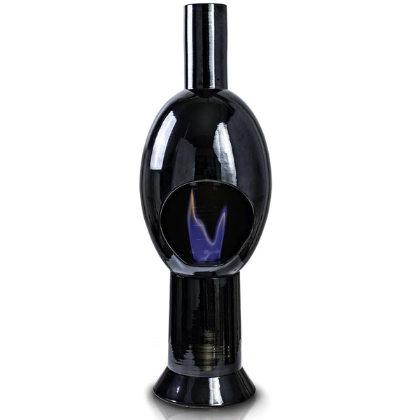 online Cheminée au bioéthanol au sol en céramique 30x95 cm Ferazzoli Uovo Cetonia