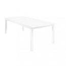 Tavolo Cuba Allungabile 220/280x100x75 h cm in Alluminio Bianco