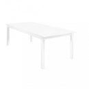 Tavolo Cuba Allungabile 220/280x100x75 h cm in Alluminio Bianco