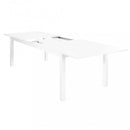 Tavolo Cuba Allungabile 220/280x100x75 h cm in Alluminio Bianco