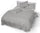 Housse de couette double avec taies d'oreiller imprimées en pur coton Maiden Taupe