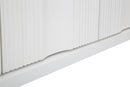 Mobile Shine 120x84x40 cm in Legno MDF e Metallo Bianco