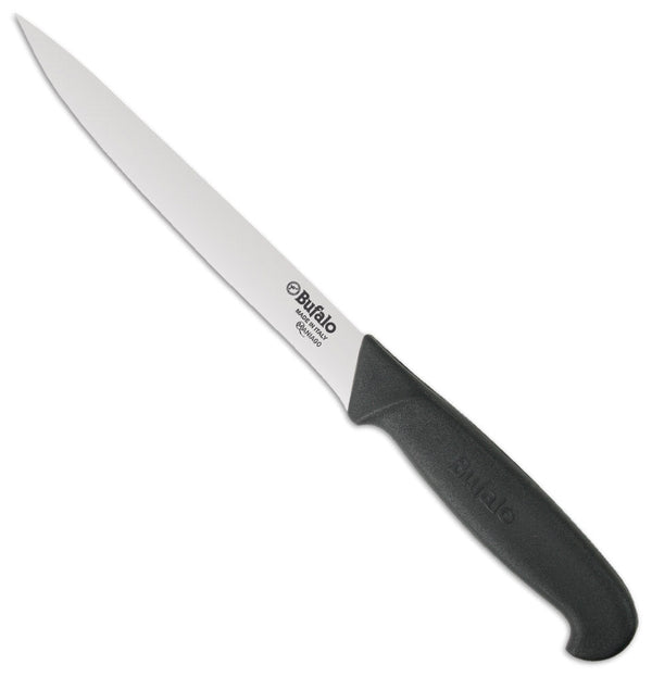 sconto Couteau Filet de Poisson Lame 18 cm Buffalo S917/18 Manche Noir