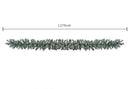 Festone Natalizio Artificiale Abete 240 Rametti 270 cm in Sintetico Grigio