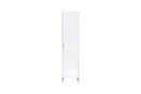 Mobile a Colonna Lavanderia da Esterno 46,5x49x182 cm in PVC Bianco