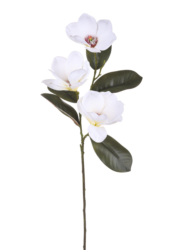 prezzo Set 4 Magnolias artificiels Real Touch Hauteur 72 cm Blanc