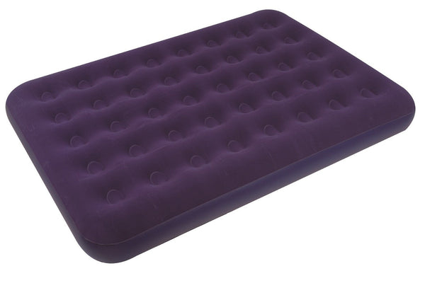 Matelas de camping double gonflable floqué 191x137x22cm Jilong Violet online