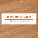 Scrivania con Cassetti e Mensole 105x55x100 cm in Metallo e Legno Truciolare Naturale