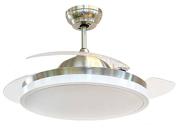 sconto Ventilatore da Soffitto 3 Pale e Lampada LED Ø50 cm 3 Velocità Ghost Classic