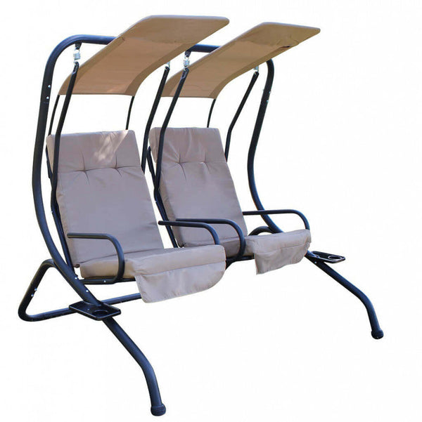 Balançoire Cicladi 170x136x170 h cm en Acier Noir acquista