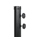 Ombrellone da Giardino Decentrato a 8 Stecche Ø295x260 cm in Acciaio e Poliestere Blu Scuro